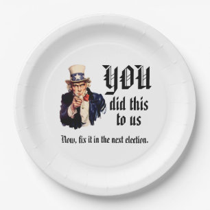 Assiettes En Carton VOUS Nous avez fait ça