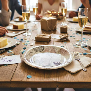 Assiettes En Carton Voyage vintage 