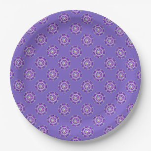 Assiettes En Carton W2 pourpre