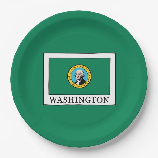Assiettes En Carton Washington (Devant)