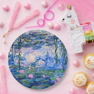 Assiettes En Carton Water Lilies, 1919, par Claude Monet,