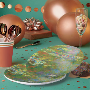 Assiettes En Carton Water Lilies by Claude Monet