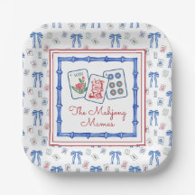 Watercolor Mahjong Titres & Bows Party