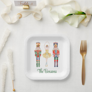 Assiettes En Carton Watercolor Nutcracker Ballet personnalisé