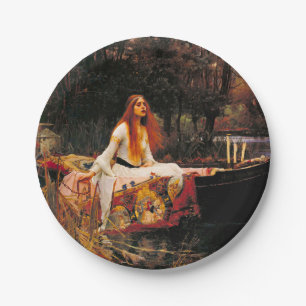 Assiettes En Carton Waterhouse Lady of Shalott
