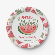 Watermelon 1er anniversaire Summer Party Plaque pa