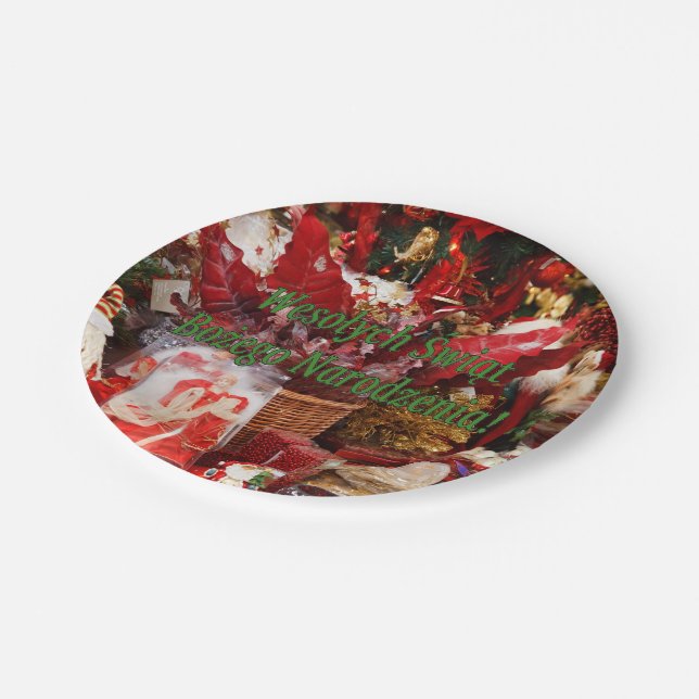 Assiettes En Carton Wesołych Świąt… ! Joyeux Noël dans le gf polonais (Angle)