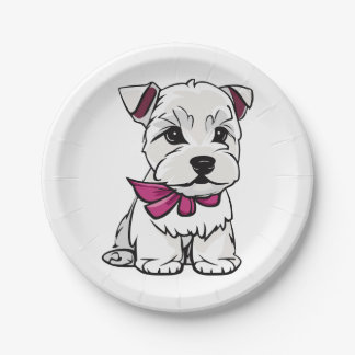 Assiettes En Carton Westie Party