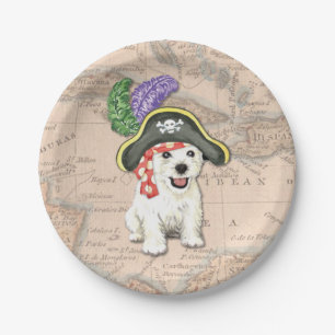 Assiettes En Carton Westie Pirate