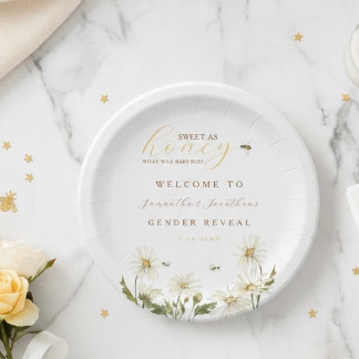 Assiettes En Carton What Will Baby Be Gender Reveal Paper Plate