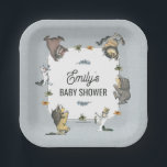 Assiettes En Carton Where the Wild Things Are Character Baby Shower<br><div class="desc">Set the tone for an unforgettable celebration with these customizable "Where the Wild Things Are" character baby shower plates. Featuring Max in his iconic crown and the Wild Things in a playful scene, this design captures the whimsical and adventurous spirit of the beloved story. Personalize with your name to create...</div>