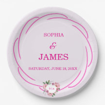 Whimsical Citrus Pink & flower Wedding Sign