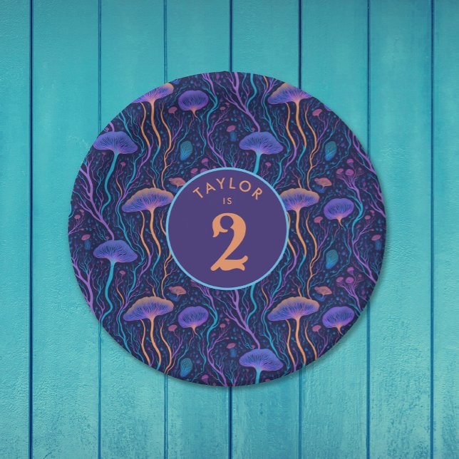 Assiettes En Carton Whimsical Colorful Jellyfish Motif Party (Créateur téléchargé)