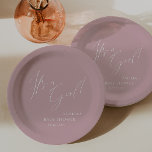 Assiettes En Carton Whimsical Dusty Rose C'est une fille ! Baby shower<br><div class="desc">Présentant notre rose lunatique, c'est une fille! Plaques en papier baby shower, parfait pour votre simple fête moderne de printemps ou d'été de boho! Cette assiette à l'ambiance boho-chic, feutrée et feutrée, à la calligraphie élégante et au design minimaliste délicat, est idéale pour les filles. De plus, il est modifiable,...</div>