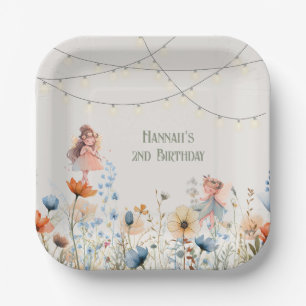 Assiettes En Carton Whimsical Fairy Garden Magique Anniversaire