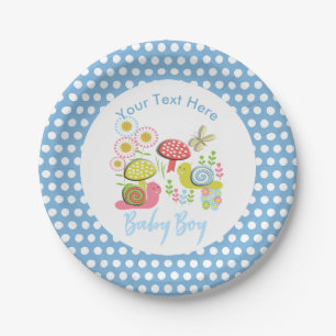 Assiettes En Carton Whimsy Fairy Tale Spring Garden Baby Boy Shower