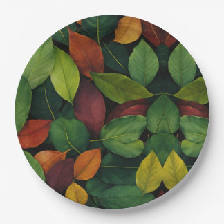 Assiettes En Carton Whispers of Autumn "Papier Plate" Feuilles