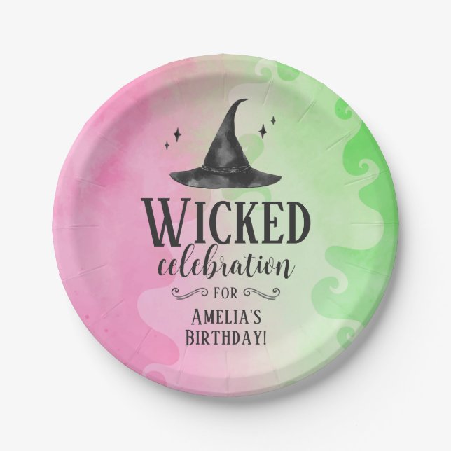 Assiettes En Carton Wicked Witch Anniversaire Plaques papier de fête (Devant)