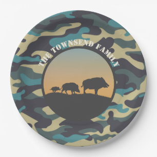 Assiettes En Carton Wild Boar et Camo