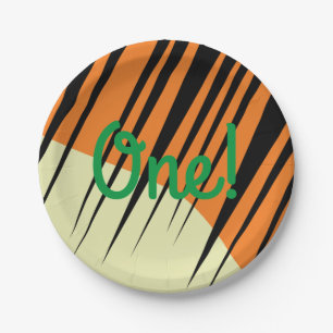 Assiettes En Carton Wild One 1er anniversaire de fête Safari