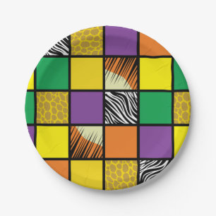 Assiettes En Carton Wild One 1er anniversaire de fête Safari