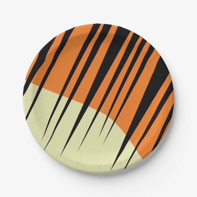 Assiettes En Carton Wild One 1er anniversaire de fête Safari (Devant)