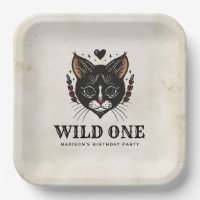 Wild One Cute Kitten Cat Rockabilly 1er Anniversai