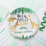 Assiettes En Carton Wild One Dinosaur Boys 1er Anniversaire Plaque Pap<br><div class="desc">Célébrez dans le style avec ces assiettes de papier tendance 1er anniversaire. Le design est facile à personnaliser avec votre propre libellé et votre famille et vos amis seront ravis de voir ces fabuleuses assiettes de fête.</div>