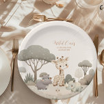 Assiettes En Carton Wild One Jungle Safari Animaux Garçon 1er annivers<br><div class="desc">Invitation tes invités à se lancer dans une aventure sauvage avec notre Tropical Safari Wild One Jungle Animals Birthday Invitation. Parfait pour une fête de premier anniversaire sur le thème de la jungle, cette invitation combine des éléments tropicaux vibrants avec d'adorables animaux de la jungle pour créer une célébration passionnante...</div>