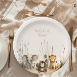 Assiettes En Carton Wild One Jungle Safari Animaux Garçon 1er annivers<br><div class="desc">Invitation tes invités à se lancer dans une aventure sauvage avec notre Tropical Safari Wild One Jungle Animals Birthday Invitation. Parfait pour une fête de premier anniversaire sur le thème de la jungle, cette invitation combine des éléments tropicaux vibrants avec d'adorables animaux de la jungle pour créer une célébration passionnante...</div>
