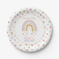 Wild One Muted Rainbow Girl's 1st Birthday Party