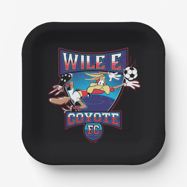 Assiettes En Carton WILE E. COYOTE™ Football Club Badge (Recto)
