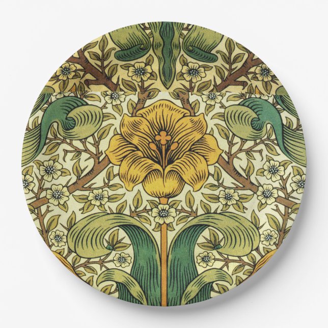 Assiettes En Carton William Morris Classic Floral (Devant)