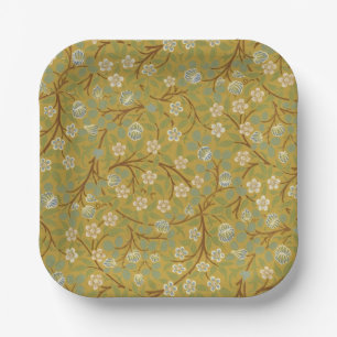 Assiettes En Carton William Morris Clover Art floral vintage