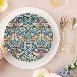 Assiettes En Carton William Morris élégant bleu