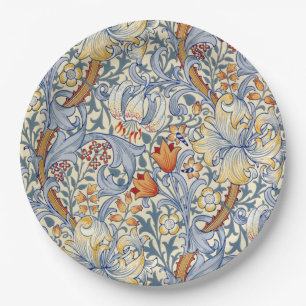 Assiettes En Carton William Morris Gold Lily Victorian Wallpaper