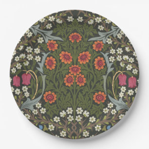 Assiettes En Carton William Morris Jardin Fleur de Blackthorn Classiqu