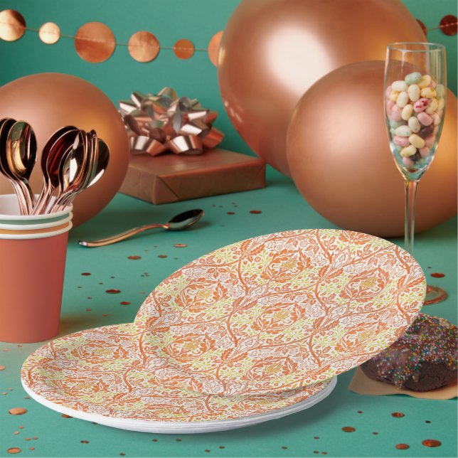 Assiettes En Carton William Morris, Rameau d'or, (Multi)