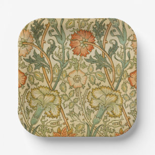 Assiettes En Carton William Morris Rose rose Border Art Floral