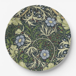 Assiettes En Carton William Morris Seaweed Pattern Floral Vintage Art