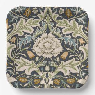 Assiettes En Carton William Morris Severn Motif floral classique