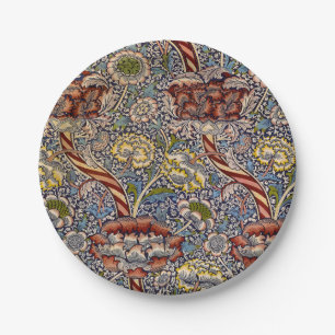 Assiettes En Carton William Morris Wandle Anglais Floral Damask Design