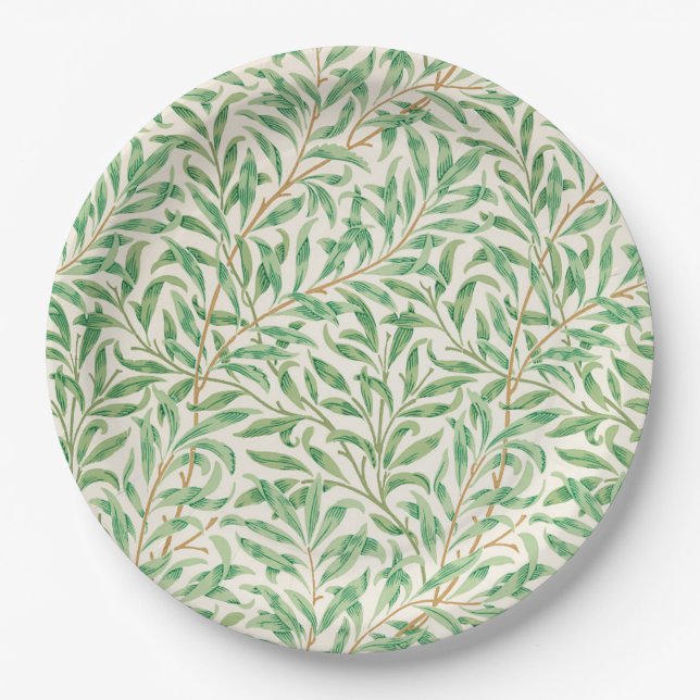 Assiettes En Carton Willow Bough William Morris Motif (Devant)