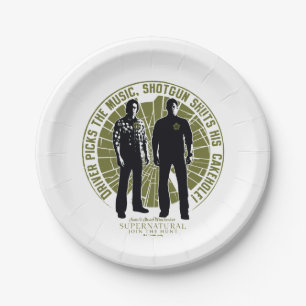 Assiettes En Carton Winchester Brothers surnaturel "Shotgun"