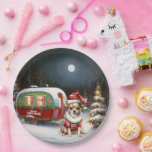 Assiettes En Carton Winter Chihuahua Caravan Christmas Adventure<br><div class="desc">Laissez-vous tenter par la magie d'une nuit d'hiver enneigée alors qu'une caravane glisse gracieusement à travers le paysage illuminé par la lune. La beauté sereine de la neige scintillante et l'éclat enchanteur de la lune créent une scène captivante, promettant une aventure de Noël inoubliable remplie de chaleur, de joie et...</div>