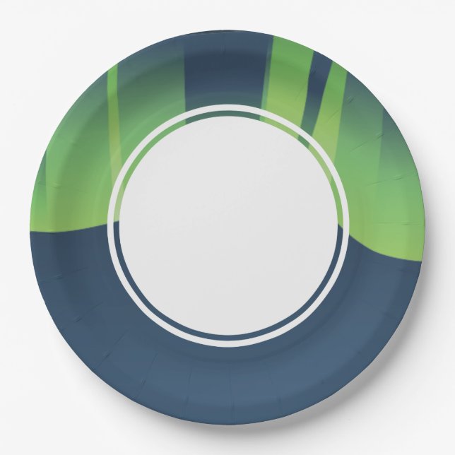 Assiettes En Carton Winter Wonderland Plaque en papier Auroras (Devant)