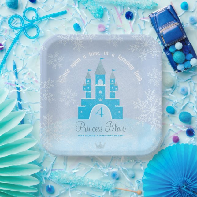 Assiettes En Carton Winter Wonderland Princess Party Plates (Fête)
