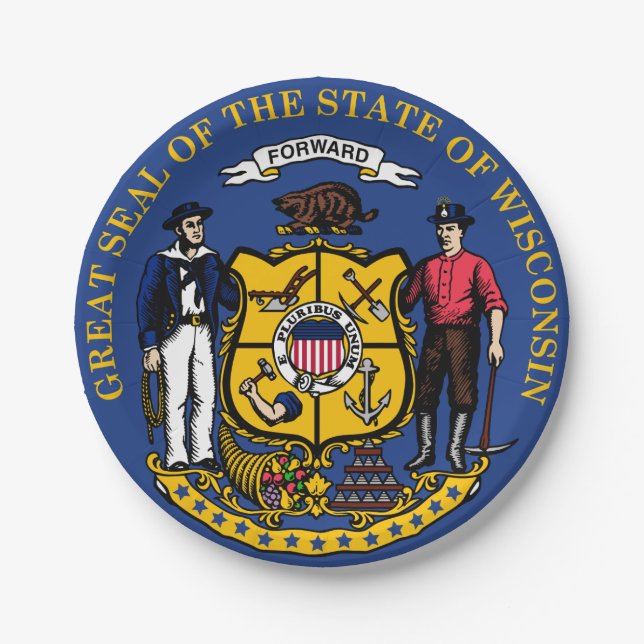 Assiettes En Carton Wisconsin (Devant)