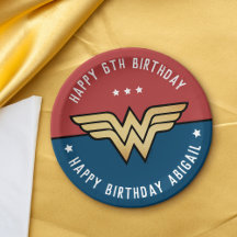 Wonder Woman Golden Logo Anniversaire Papier Plaqu