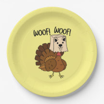 Woof Woof Drôle Thanksgiving diner